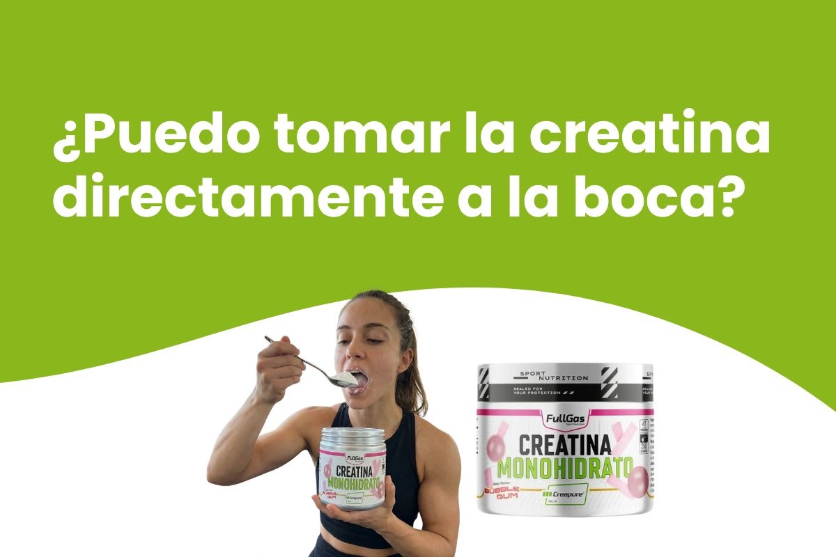 Puedo tomar la creatina directamente a la boca?