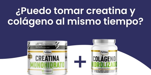¿Puedo tomar creatina y colágeno al mismo tiempo?