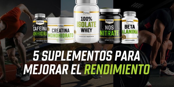 Los 5 mejores suplementos para el rendimiento deportivo: creatina, beta-alanina, proteína, nitratos y cafeína