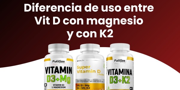 Diferencia de uso entre Vit. D con magnesio y con K2