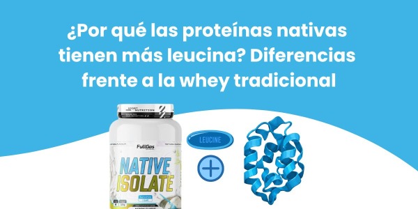 ¿Por qué las proteínas nativas tienen más leucina? Diferencias frente a la whey tradicional