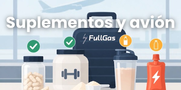 ¿Qué suplementos se pueden llevar en el avión? Normativa, equipaje y consejos